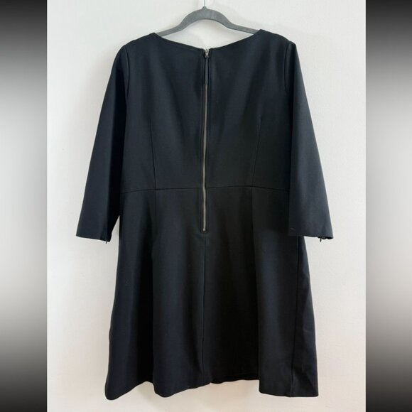 SPANX Perfect A-Line 3/4 Sleeve Black Career Office Dress - Picture 4 of 9